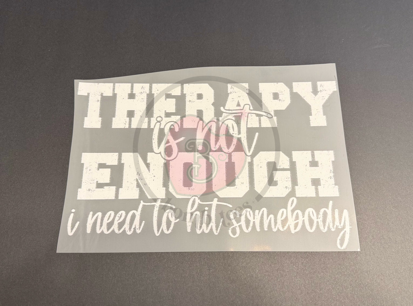Therapy Not Enough
